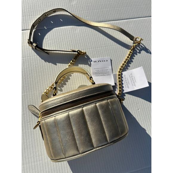 Coach | Gold Trail Crossbody Bag with Quilting - Picture 1 of 16